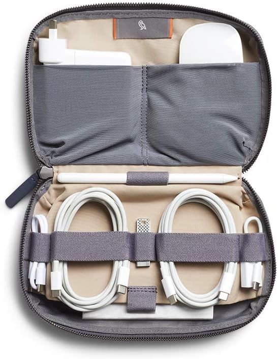 Bellroy Tech Kit, tech Accessories Zip Pouch (Power Bank, Phone Charger, Cables, Earbuds) - Basalt - Image 3