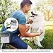 SunGrow Dog Travel Pouch, Training Bag for Treats, Kibbles, Toys & Accessories, Gray, Multiwear and Weather-Proof, 1 Pouch with Adjustable Shoulder Strap and Waist Belt