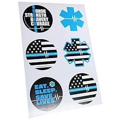 Assorted First Responder EMS Sticker Sheet Pack