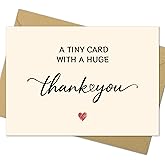 MIXVOVA Thank You Cards with Envelopes, 25 Pack 350GSM, Business, Graduation, Baby Shower & Wedding Thank You Cards, Teacher Gifts & Holiday Gifts