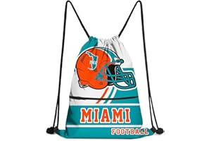 CusFuk Football Drawstring Backpack, Football Drawstring Bag for Women Men, Best Football Gift For Men Women Football Fans.