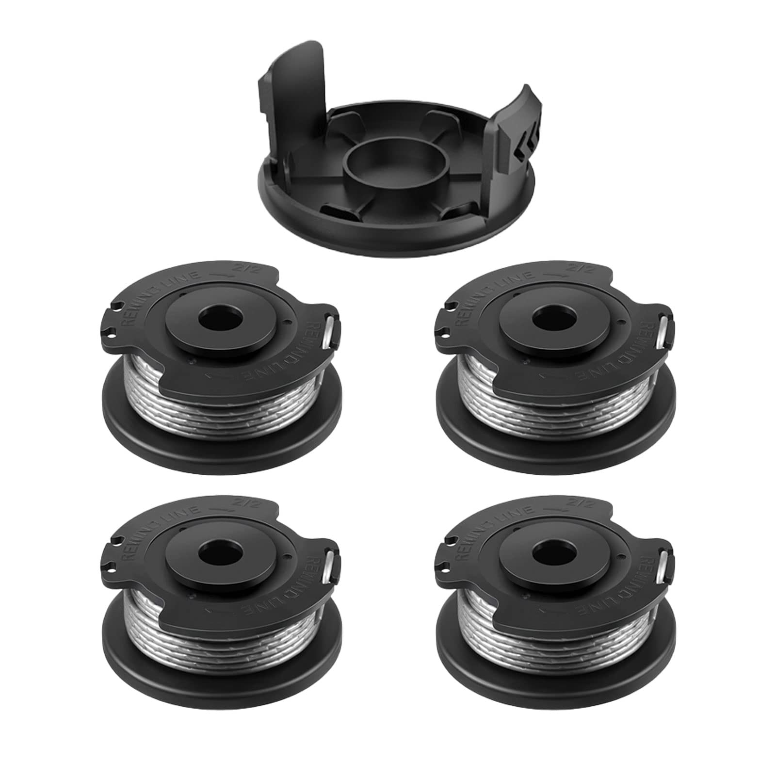 YWNYT String Trimmer Replacement Spool Line, F016800569/F016800385 Grass Trimmer String Trimmer Line Replacement Spools for EasyGrassCut 23/26/18/18-230/18-260/18-26/ART 23SL/ART 26SL (4pcs)
