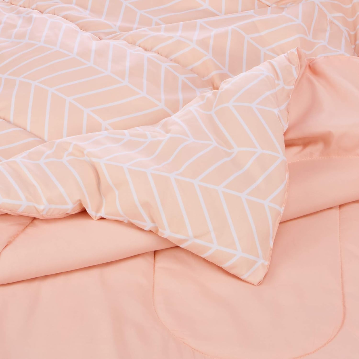 Basics Comforter Set, Twin / Twin XL, Navy Rugby Stripes, Microfiber, Ultra-Soft: Home & Kitchen