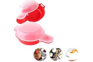 2Pack Microwave Egg Cooker Eggs Cooking Kit Fast Egg Hamburg Omelet Maker Kitchen Cooking Tool