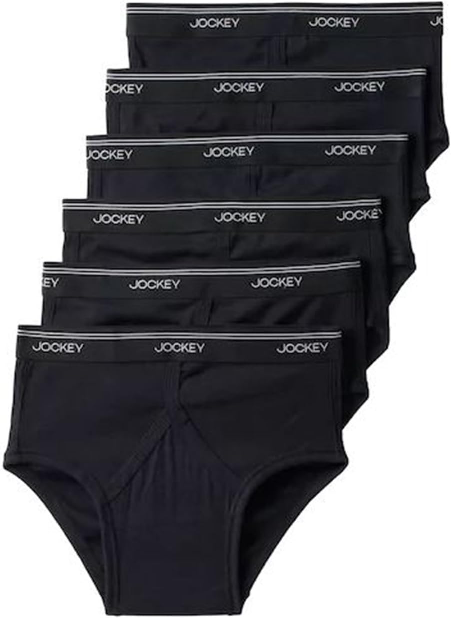 Jockey STAYNEW Men's Underwear Classic Low Rise Brief - 6 Briefs
