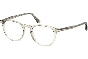 Tom Ford Oval Eyeglasses TF5401 020 Transparent Gray 51mm FT5401