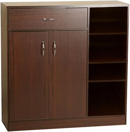 Watsons Premium Large Hallway Tidy Cabinet 10 Pair Shoe Storage Walnut Amazon Co Uk Kitchen Home