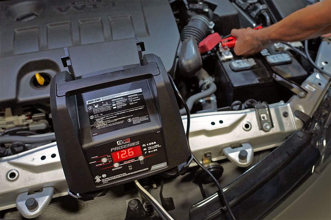 Schumacher DSR118 DSR Pro Series 2/15/125A 12V DOE Handheld Battery Charger: Automotive