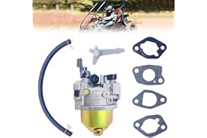 QYMOTO KT196 Go Kart Carburetor with Gaskets For Coleman 6.5HP 5.5HP 196cc 200GK Go Kart Carburetor Huayi P19 Carburetor OHV Engine Go Kart Carb