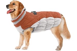 Lelepet Warm Dog Winter Coat Dog Coat Fleece Dog Jacket with Built in Harness Windproof Dog Cold Weather Coats Reflective Turtleneck XXLarge Dog Coat Waterproof Dog Coats for Small Medium Large Dogs