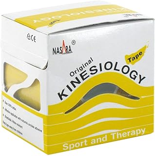 Jovita Pharma Nasara Kinesio Tape 5 cm x 5 m gelb inkl. Spenderbox