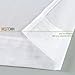 NICETOWN Sheer White Curtains for Bedroom - Rod Pocket Faux Linen Texture Sheer Voile Window Curtain Panel for Kitchen (White, 2-Pack, W55 x L45)