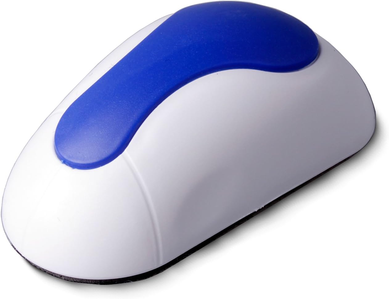 AmazingLifestyle Mouse Shape Magnetic Whiteboard Eraser for Dry Erase Board Markers & Pens - Felt Bottom Surface with Strong Magnet - Ergonomic Design - Good for Office, School, and Home. White Blue