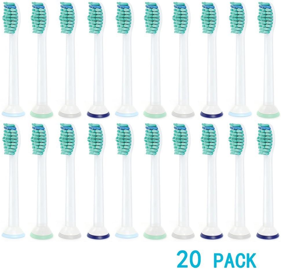 IMISI Philips Sonicare Replacement Heads For Philips Sonicare Toothbrush Heads HX6014 HX6013 Proresults Sonicare Diamondclean Toothbrush Essence Electric Toothbrush Heads Fits Diamond Clean Healthywhite Brush Heads Flexcare Sonicare Kids 20 Pack