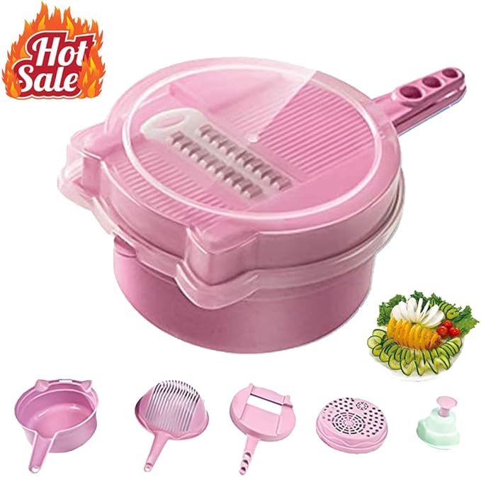 Amazon.com: 9 in 1 Multi-function Vegetable Chopper Cutter Spiralizer