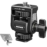 NEEWER Field Monitor Mount Holder with Cold Shoe 360 Swivel 180 Tilt Anti Twist Screw Compatible with Atomos Ninja 5" & 7" Camera Monitor, SmallRig Camera Cage, MA019