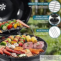 Joyfair 22-inch Kettle Charcoal Grill with