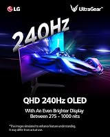 LG UltraGear OLED Gaming Monitor 27GS95QE 27" 1440p 240Hz 0.03ms G-Sync view 2