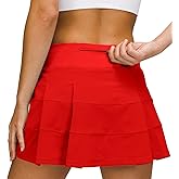 MCEDAR Athletic Tennis Golf Skorts Skirts for Women with Pocket Workout Running Sports Pleated Skirts Casual