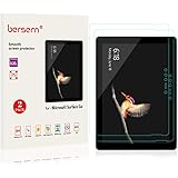BERSEM Surface Go Screen Protector,Tempered Glass, [Ultra Clear] 9H Hardness, Anti-scratch, Bubble Free, Case Friendly Dustpr
