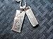 Stainless Steel Necklace Quran Verses Ayatul Kursi & Shahadah Double Pendant