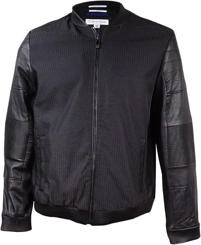 calvin klein men's bomber coat