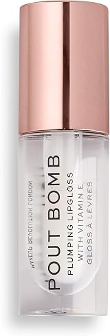 Revolution Beauty London Pout Bomb Plumping Gloss Clear Glaze view 7