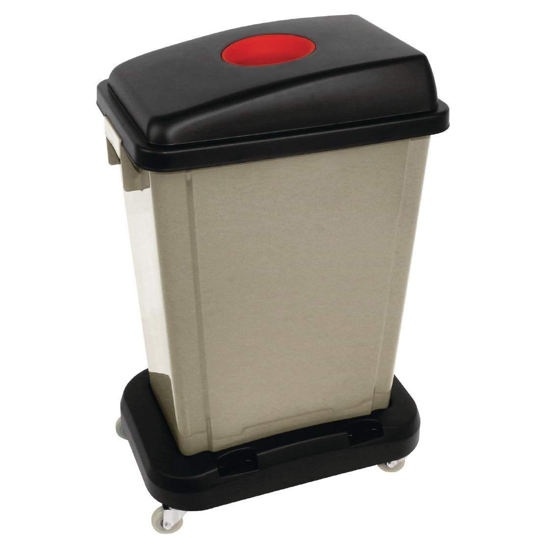 Jantex Recycling Bin 56 Litre, Beige, Material: Polypropylene, Narrow Space-Saving Design - Image 5