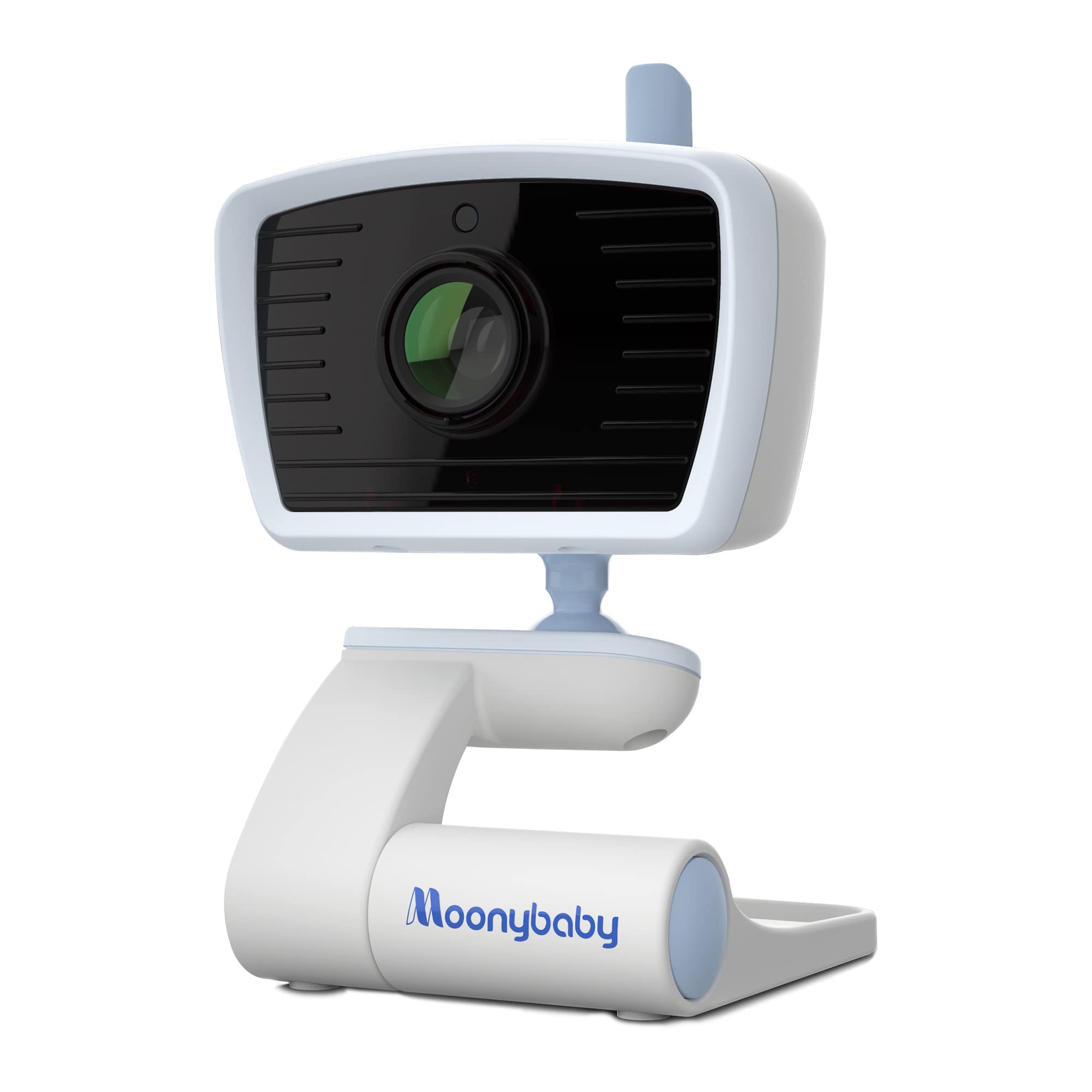 moonybaby Type E add-on camera QuadView 30 and QuadView 40, 720P HD Resolution, Lullaby, Infrared Night Vision and Thermal Sensor