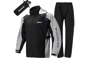 Oumurs Motorcycle Rain Suit For Men & Women Waterproof Motorcycle Rain Gear Fishing Riding Golf Working Bike Hunting Camping Rain Coat, Lightweight Nylon Reflective Rain Jacket Rain Pants