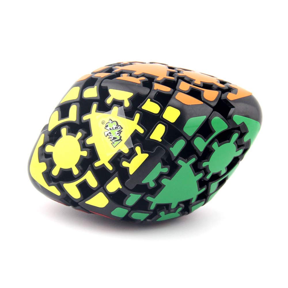 Yealvin Gear Cube, 6-Axis Rhombohedron Cube Black Gear Skewb 3D Puzzle Toy Brain Teasers