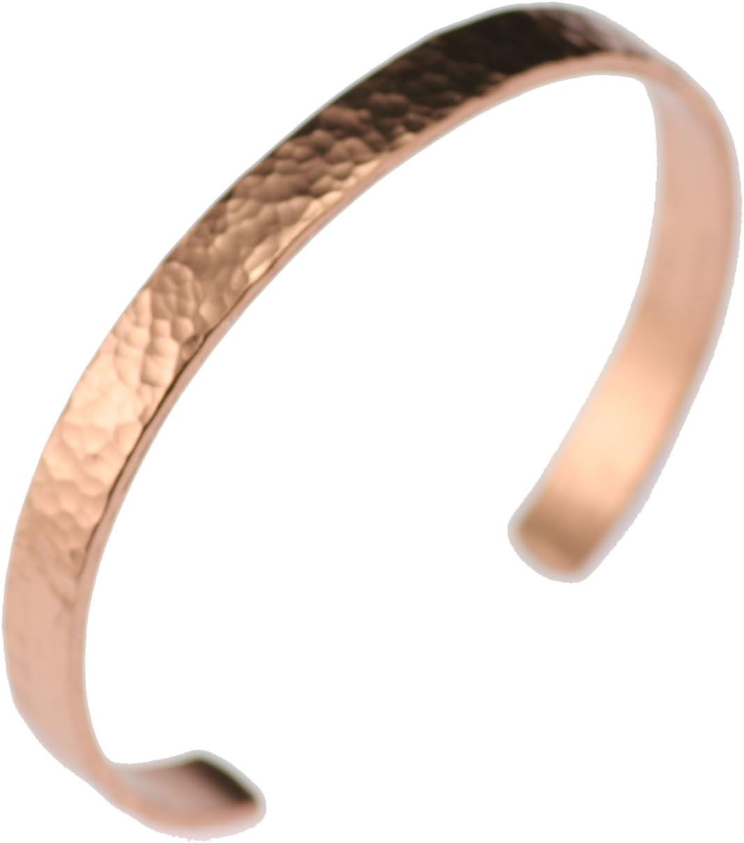 Hammered Copper Cuff Bracelet Durable Copper - Lightweight - 100% Uncoated Solid Copper