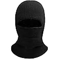 CLAPE Balaclava Ski Mask Warm Face Mask for Cold Weather Balaclava Knitted Cap Mens 2-in-1 Hat Snow Mask Neck Warmer Hood