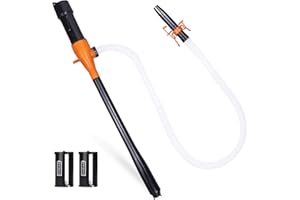 SOLALITHOSYS SOLALI Portable Battery Powered Gas/Liquid Transfer Pump, Battery Operated Fuel/Water Transfer Pump Up to 2.2 GPM, Multi-Use Electric Siphon Pump for Gas Fuel Water Diesel