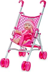 Molly Dolly My First Dolls Pram & Doll Set Girls Toy Stroller 30cm Doll view 3