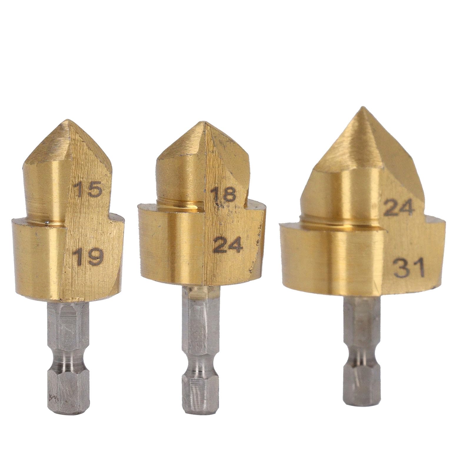 PPR Lifting Drill Bit Set, Sturdy Construction, Accurate Engineering, Sharply Blade Edge, Versatile Applications, 1/4 Inch Shank, for Water Pipe Hole Opener