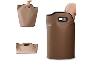 IENSEN Collapsible Foot Bath Basin with Drainage Hole, Portable Foot Soak Tub with Handles, Travel & Camping Foot Spa Water Bucket