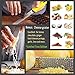 Deluxe Cheese Knife set + Cheese Grater - 6 Cheese knives - Cheese spreader - Stainless Steel Cheese Knives Collection - Cutlety Set