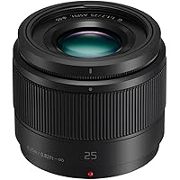 Panasonic HH025 LUMIX G Lens, 25mm, F1.7 ASPH, Mirrorless Micro Four Thirds, Black