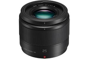 Panasonic HH025 LUMIX G Lens, 25mm, F1.7 ASPH, Mirrorless Micro Four Thirds, Black