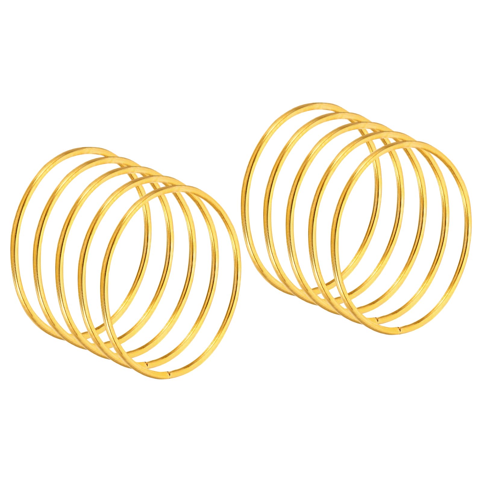 PATIKIL 2.6 Inch Dream Catcher Rings, 20 Pcs Metal Macrame Wreath Floral Round Ring Hoop for Christmas Decor Home Car DIY Craft Wedding Wall Hanging Decorations, Gold — image 1