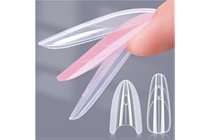 Salon-Perfect Sandwich Nail Forms at Home: Gelike EC Sandwich Dual Forms for Builder Gel - 2026 Nail Extension Mold No Gel Stacking - 240Pcs 15 Sizes for DIY Extensions Art - Almond Round