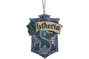 Nemesis Now Harry Potter Slytherin Crest Hanging Ornament, Green, 8cm