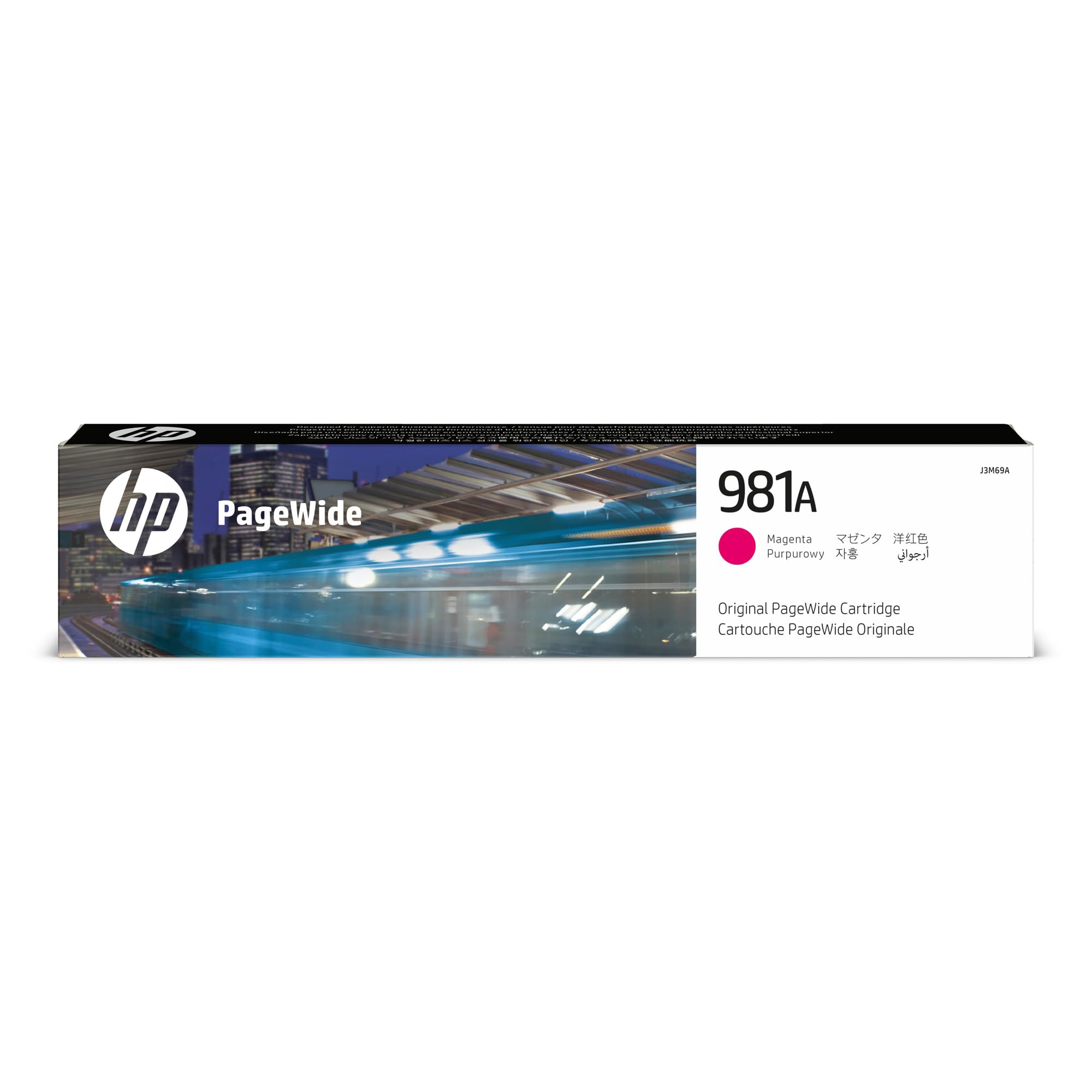 HP J3M69A 981A Original PageWide Cartridge, Magenta, Single Pack