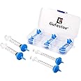 Gufastoe 10 Pack Original+Mini Blue Nipples with Syringes for Pets and Wildlifes