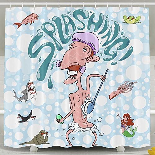 Farram Custom Nigel Thornberry Fabric Waterproof Shower Curtain Standard Size 60x72 Inch