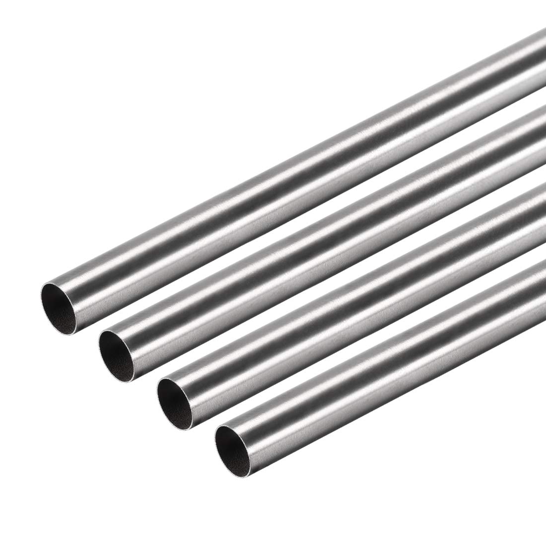 uxcell 304 Stainless Steel Round Tubing 7mm OD 0.2mm Wall Thickness 250mm Length Seamless Straight Pipe Tube 4 Pcs