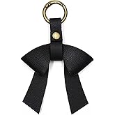 Fuerxy Bow Bag Charm, Cute Bow Keychain for Purse Handbags Bag Tote Bag Accessories PU Key Charm