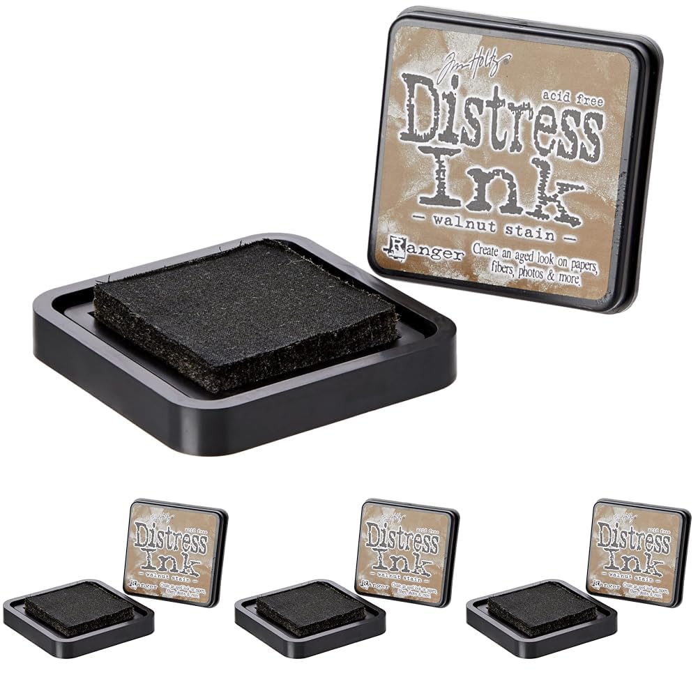Ranger Tim Holtz Distress Ink Pad, Walnut Stain (Pack of 4) Image