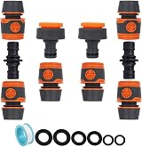 HONGCI Garden Hose Connector 2 in 1 3/4 and 1/2 Tap Adaptor Set ABS view 1